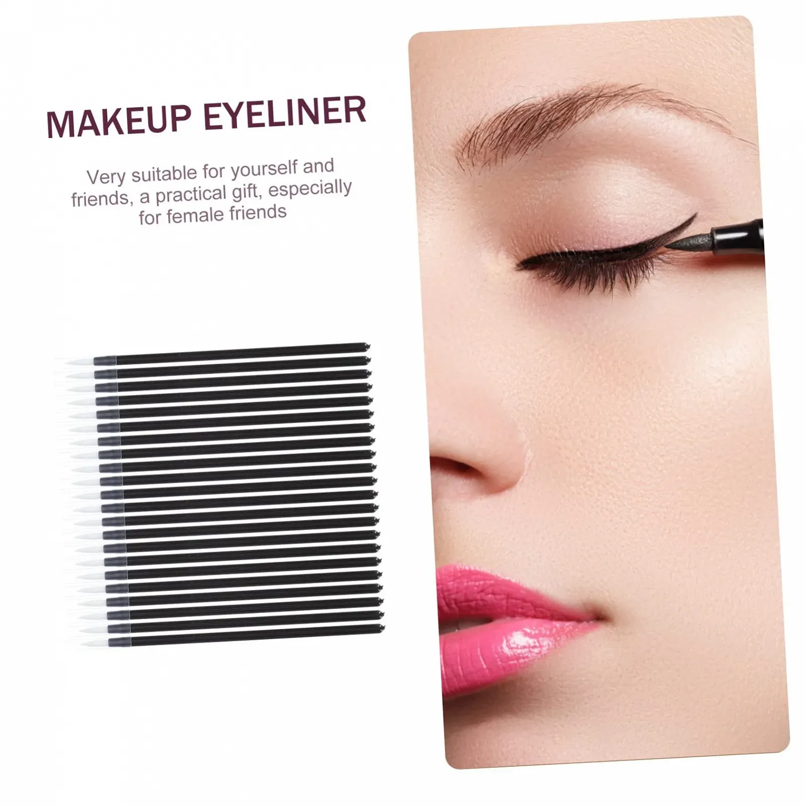 Кисти для подводки Ipetboom 50 штук, аппликаторы, фото №4