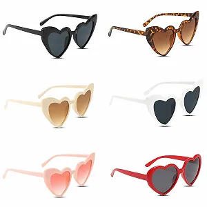 Сонцезахисні окуляри Ayizhiniu у формі серця - Фото 1