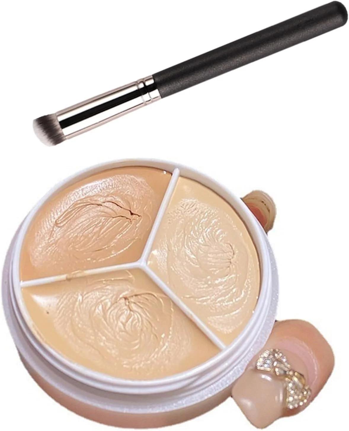 Триколірний консилер для скульптурування обличчя, фото №2 Триколірний консилер для скульптурування обличчя, фото №2