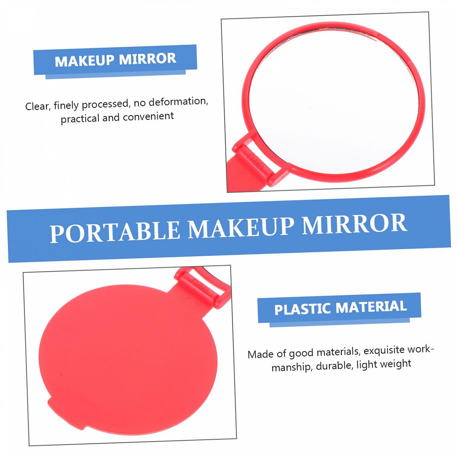 Зеркало Angoily 16St одностороннее для макияжа ручное маленькое складное для девочек для путешествий, фото №7