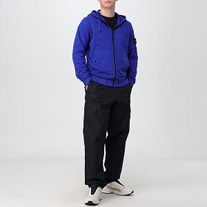Худі Stone Island Blue Zip Hoodie XL synthetic.ua - Фото 1