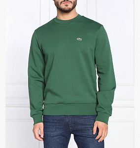 Джемпер Lacoste Logo Sweatshirt green S synthetic.ua - Фото 1