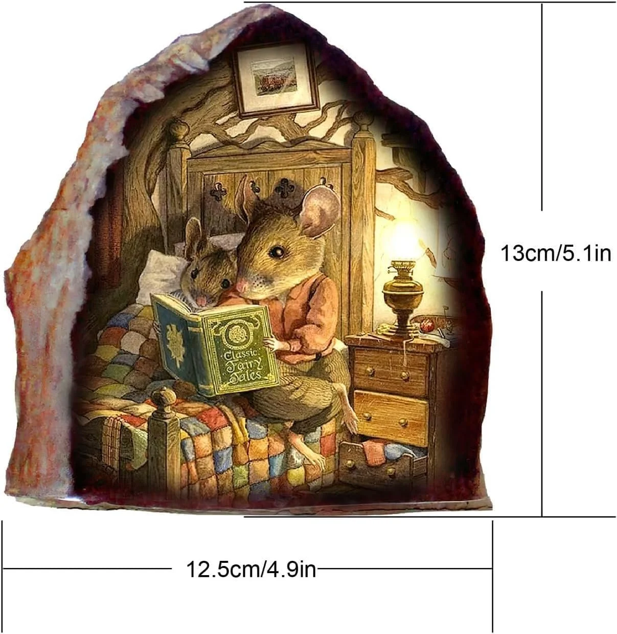 Наклейка на стіну 3D Мишача нора реалістична водостійка для спальні дитячої, фото №7