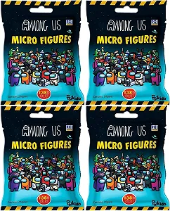 Набір мікро-фігурок Among Us Micro Figures Blind Bag 4 упаковки 8 фігурок - Фото 1