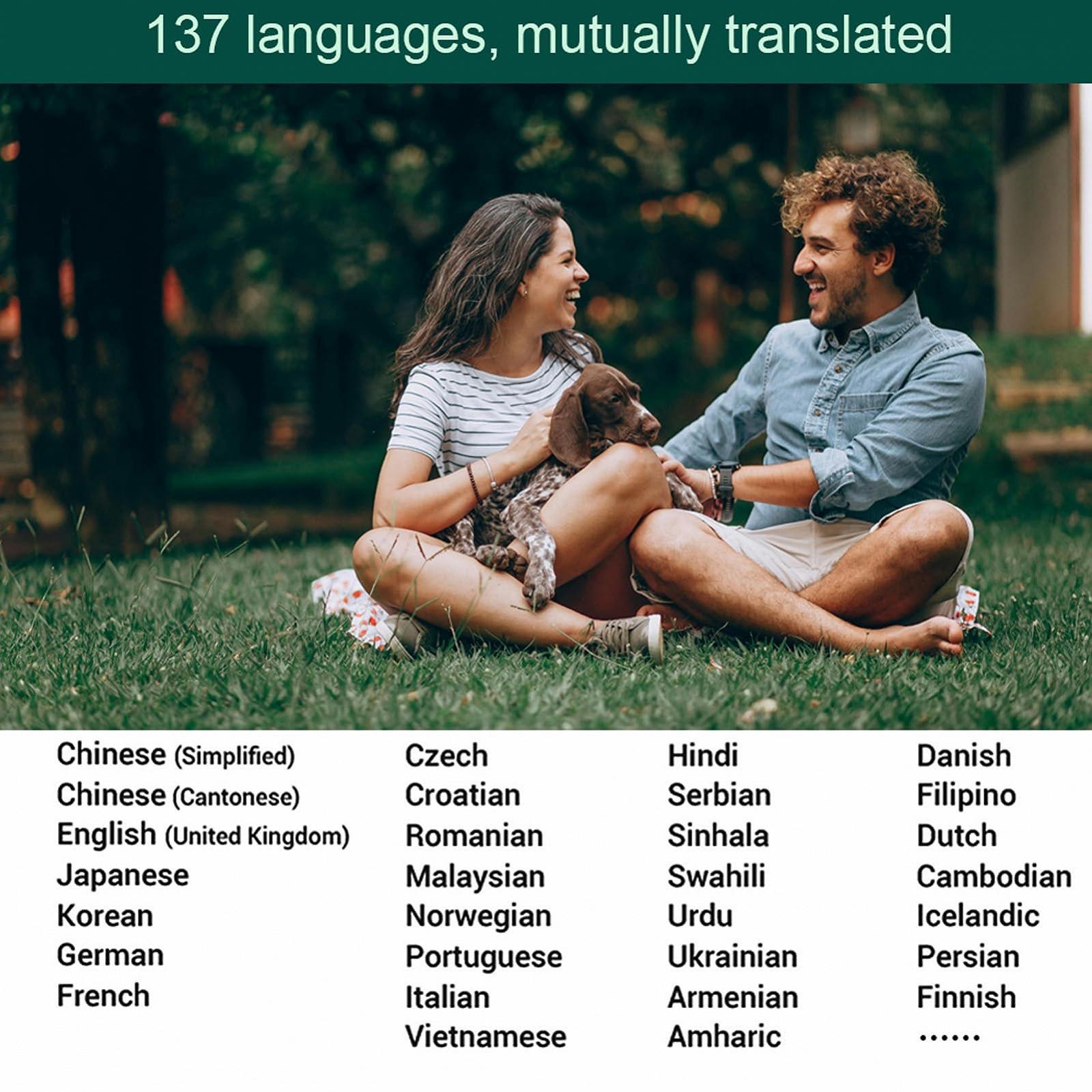 Пристрій для усного перекладу, Портативний інтелектуальний, Підтримує понад 100 мов, Двосторонній переклад, Default, фото №7