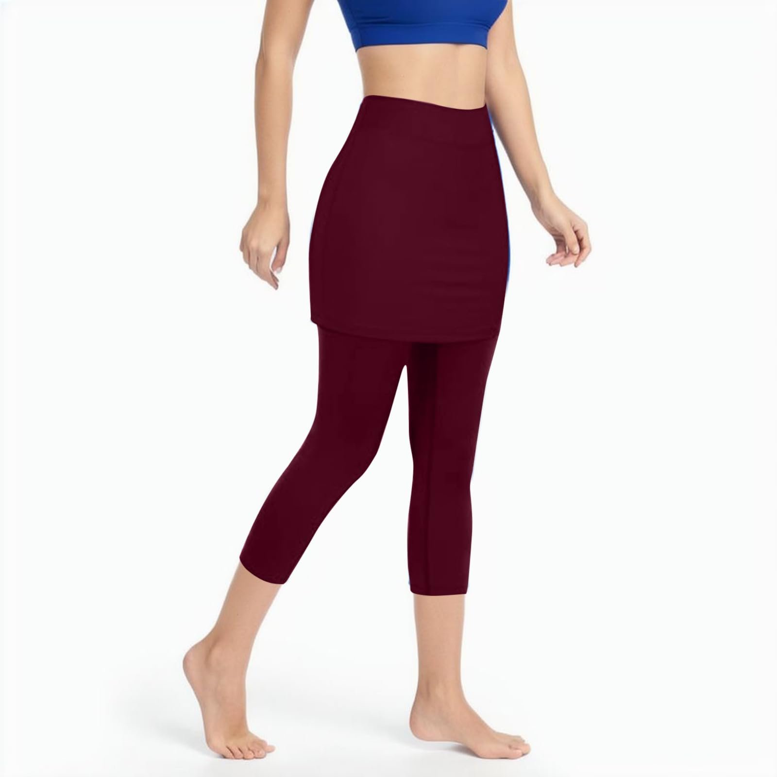 Шорты с высокой талией Capri Leggings Damen Capri Leggings Yogahose 3/4 Elastische Blickdicht Gro
e Gr
een Booty Scrunch Leggins Bauchkontrolle f
r Sexy Sport Yoga Fitnesshose Gym Schwarze, фото №4
