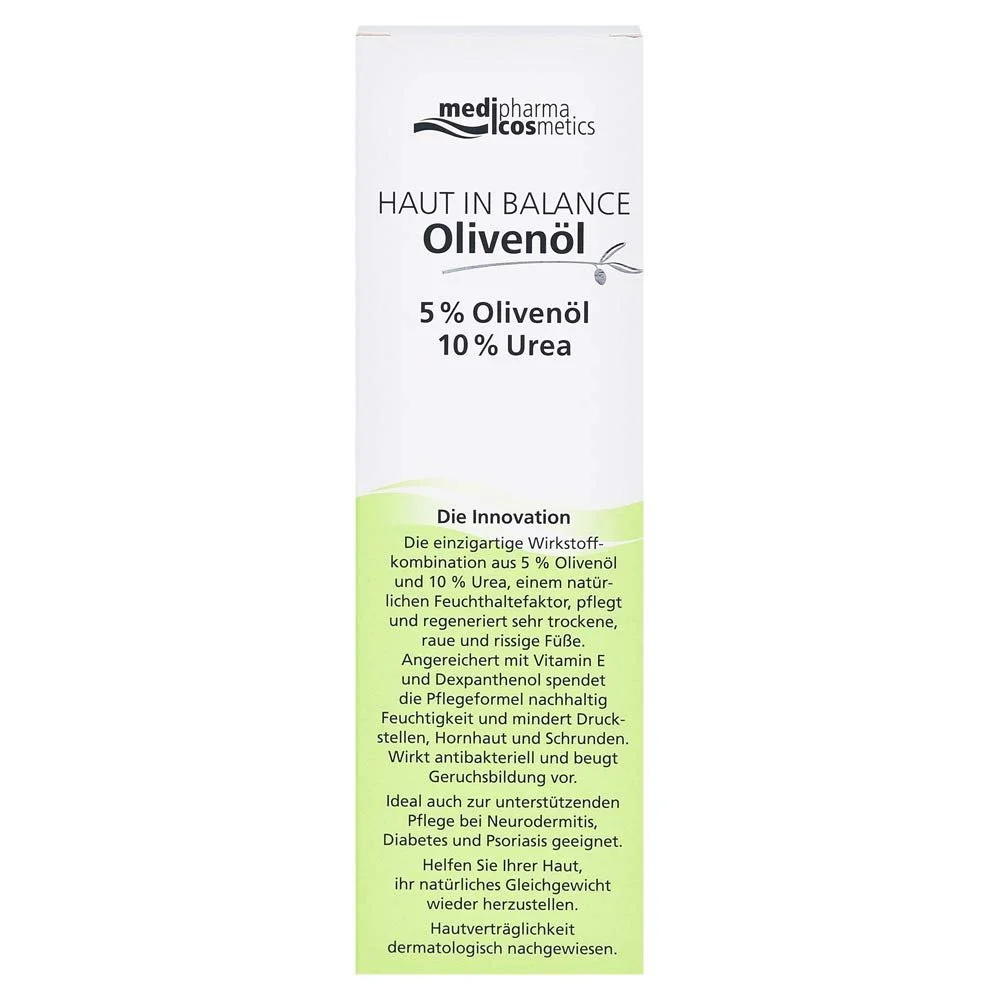 Дерматологический крем для ног Olivenöl Haut in Balance 10% мочевины 100 мл, фото №2