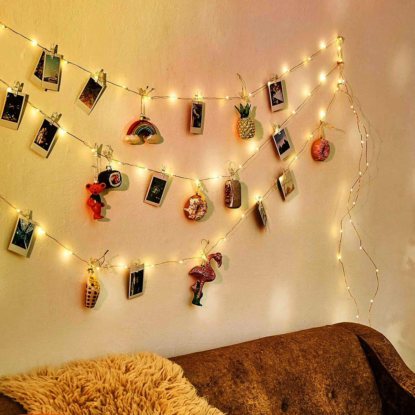 Гірлянда Фото кліпса USB 5 м 50 LED Теплий білий, фото №5