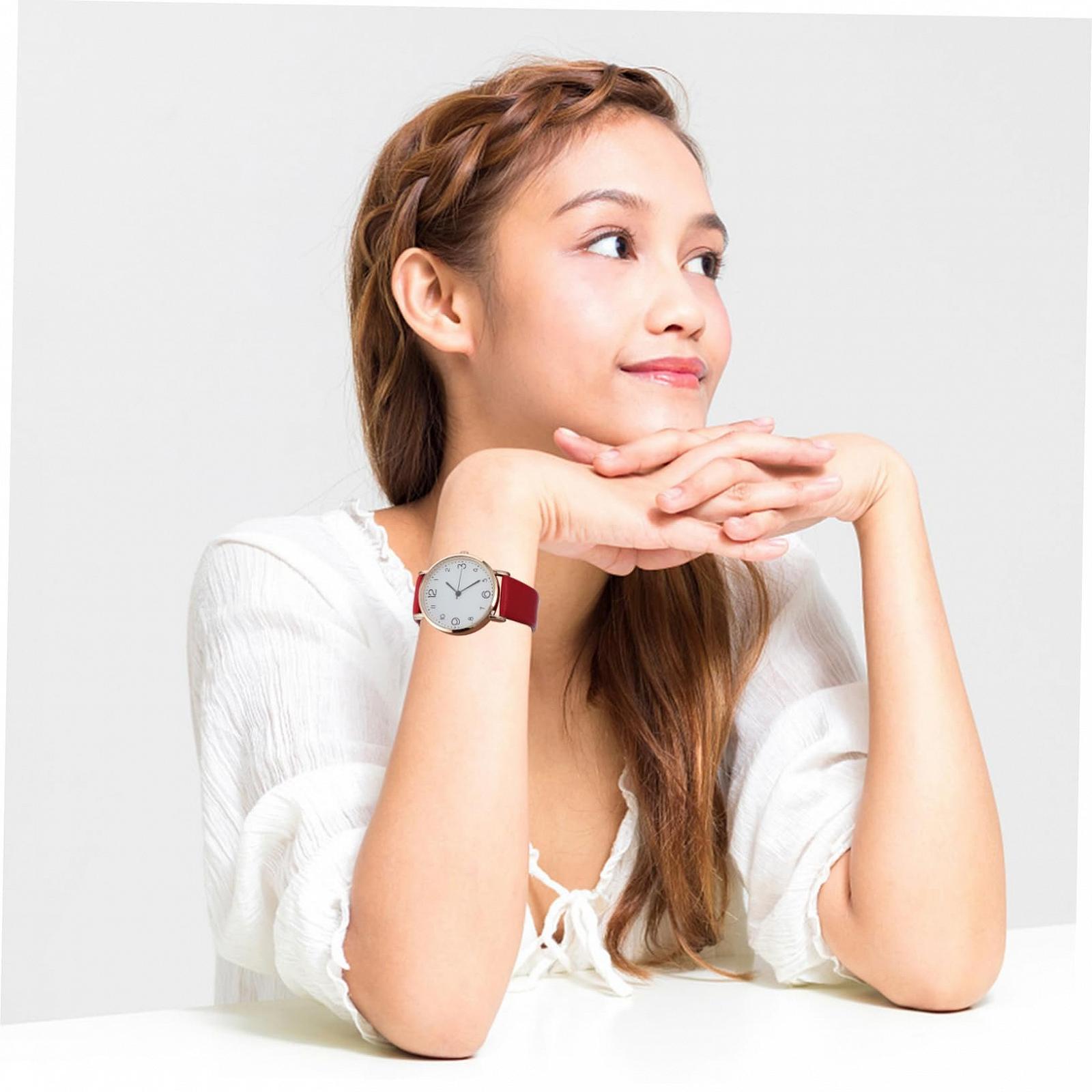 Часы OATIPHO Женские Наручные Бежевые, фото №7