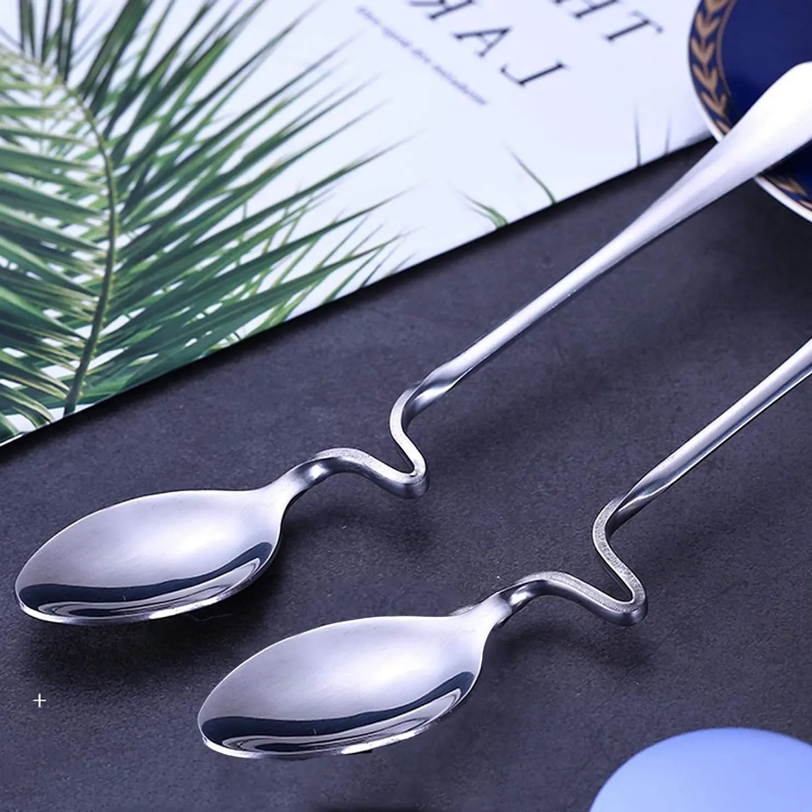 Ложка з нержавіючої сталі LEZED з вигнутою ручкою, фото №5