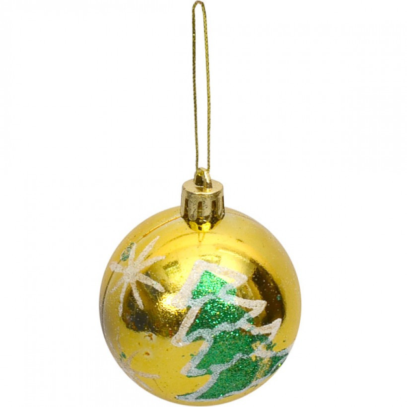 Набор игрушек елочных Шары 6 шт 17HX2104, фото №3