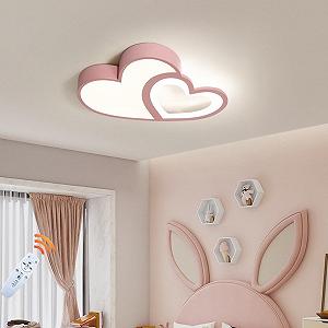 Светильник потолочный детский LED Двойное Сердце synthetic.ua - Фото 1