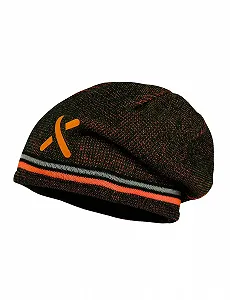 Шапка maximo Детская Reflex X с подкладкой, Черный/Неоновый оранжевый, Размер 53, Черный/неоновый оранжевый - Фото 1