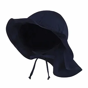 Детская солнцезащитная шляпа Sterntaler с завязками, защита от солнца UV 50+, детская солнцезащитная шляпа унисекс из органического поплина, кепка с козырьком и защитой шеи от солнца - Фото 1