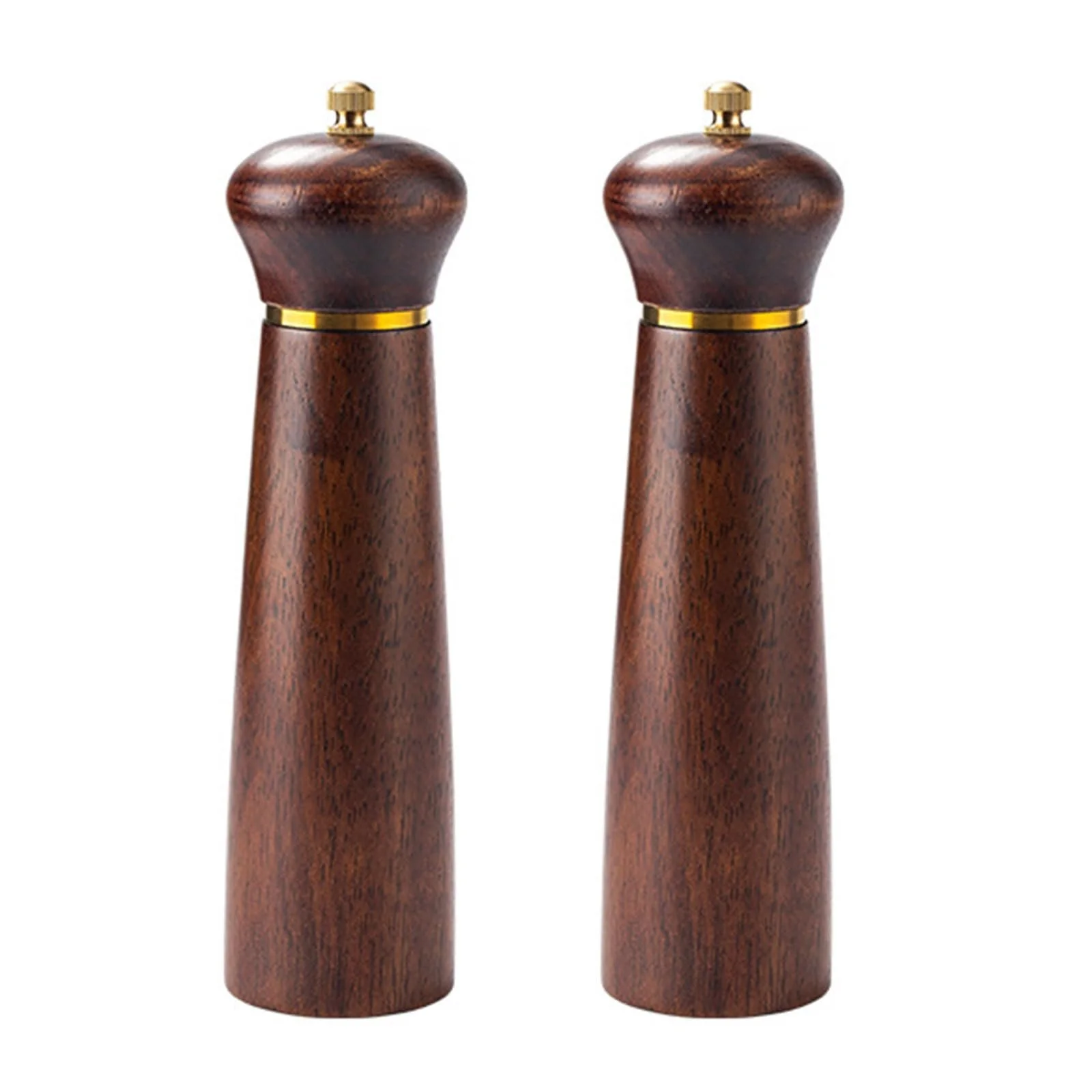 Млин для морської солі та чорного перцю з натурального дерева, ручний, практичний, фото №1