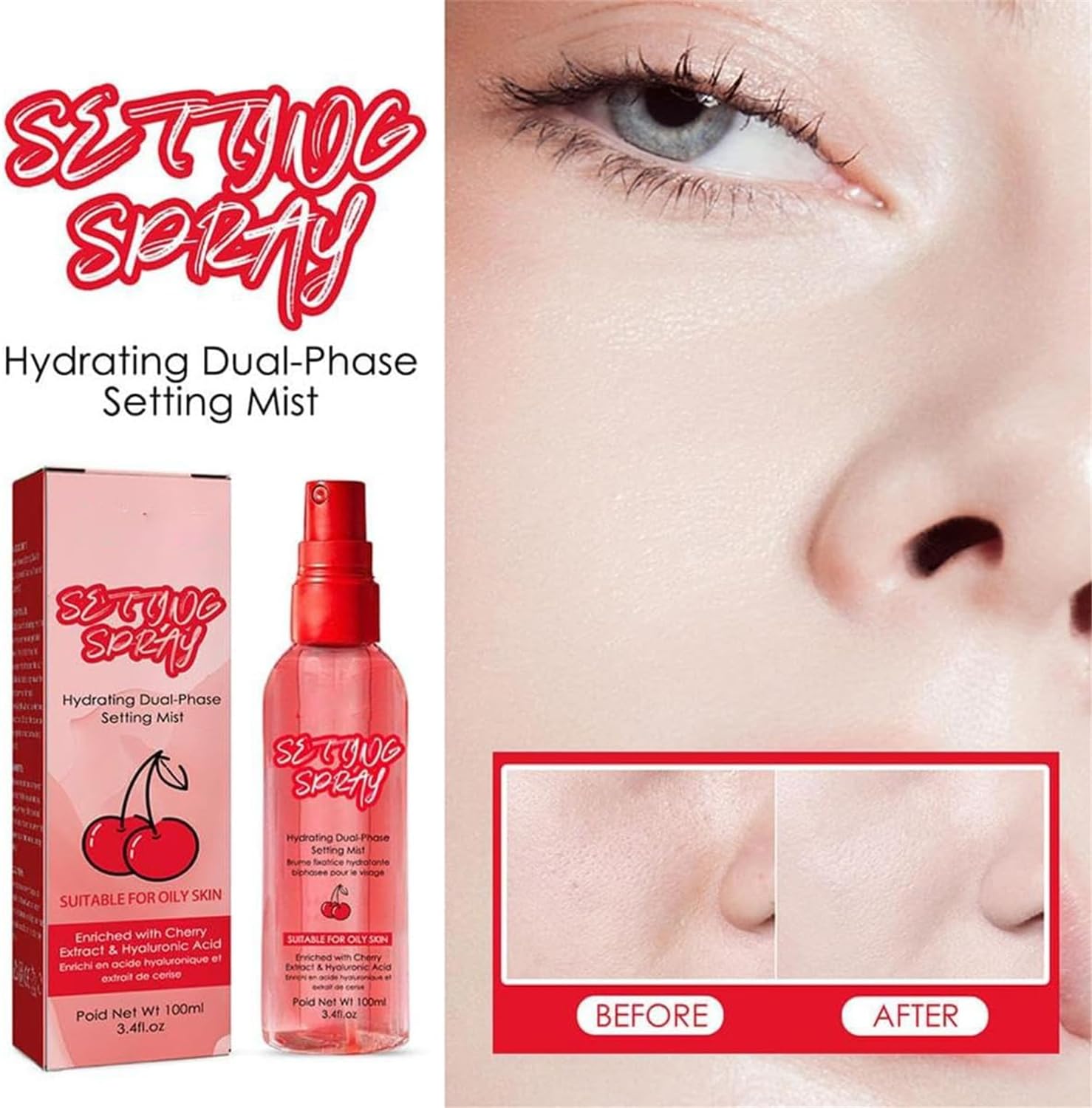Спрей Makeup Dual-Phase Setting Mist Hydrating Setting Spray (2 Штуки), фото №4 Спрей Makeup Dual-Phase Setting Mist Hydrating Setting Spray (2 Штуки), фото №4