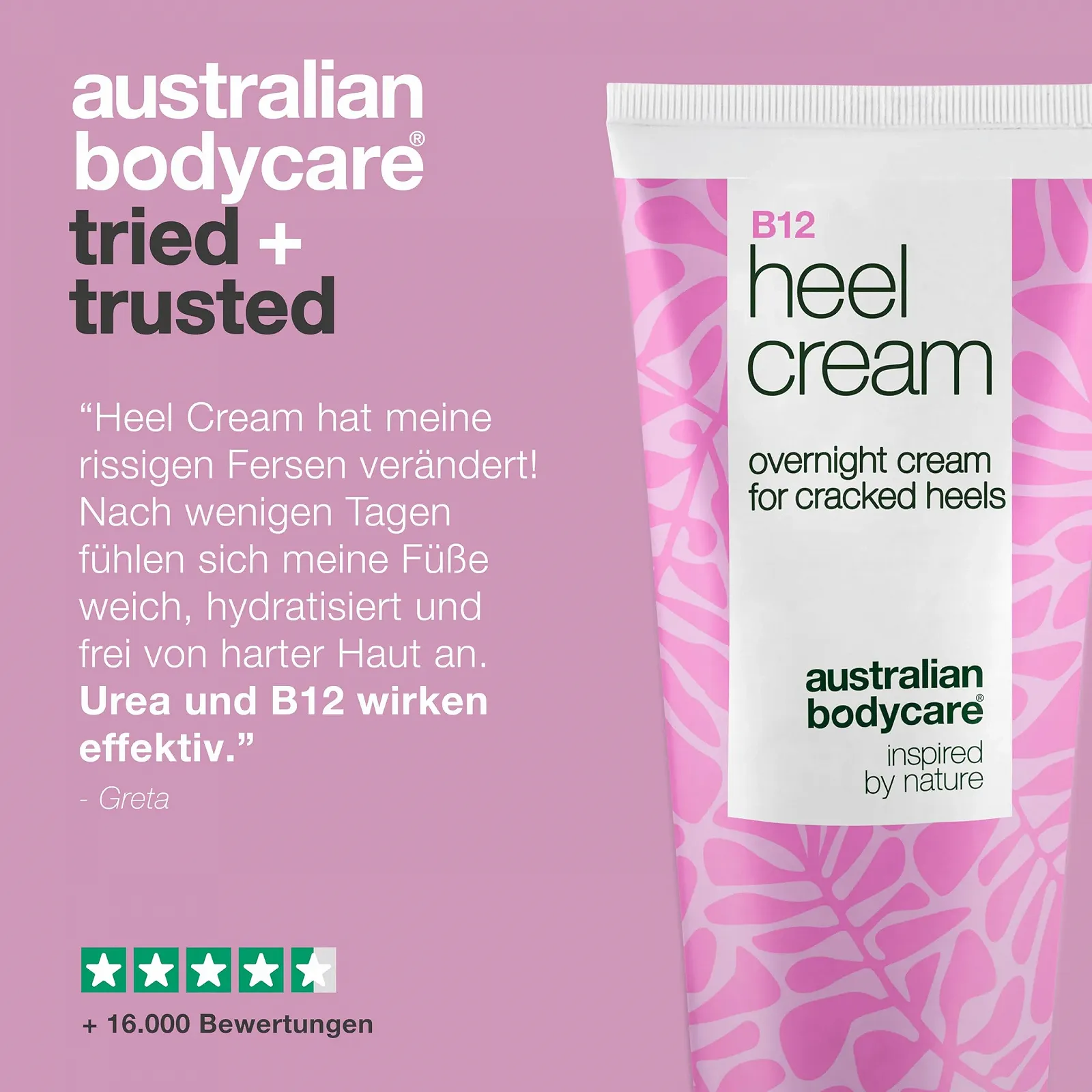 Крем для пяток Интенсивный уход 25% Urea Витамин B12 и масло ши 100 мл, фото №5