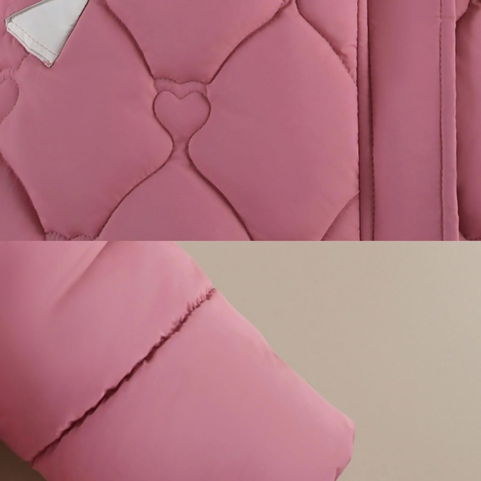 Дитяча стьобана куртка Generisch Однотонна куртка-толстовка з кишенями, фото №6