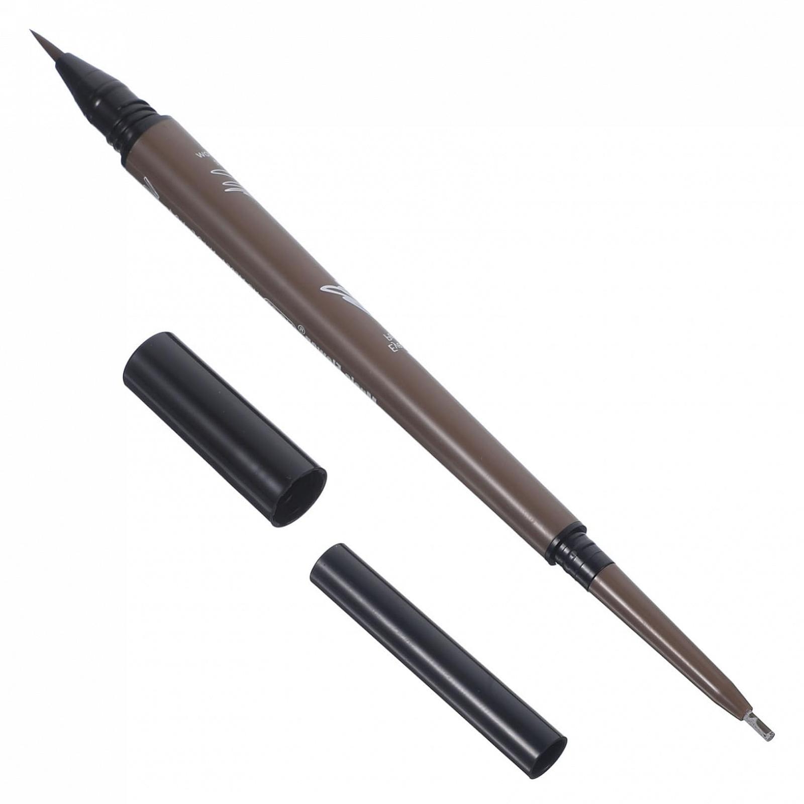 Карандаш для бровей Mikinona In Eins Темно-коричневый Водостойкий, фото №1