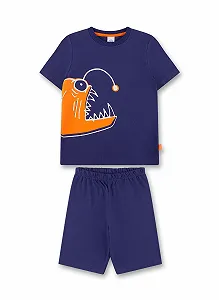 Пижама Sanetta для мальчиков Шорты Синий - Фото 1