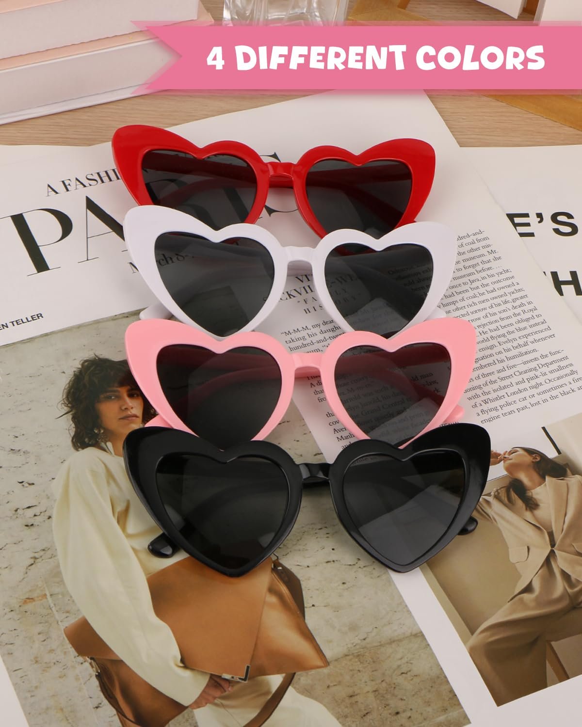 Солнцезащитные очки Cartlant В форме сердца, 4 цвета, фото №5