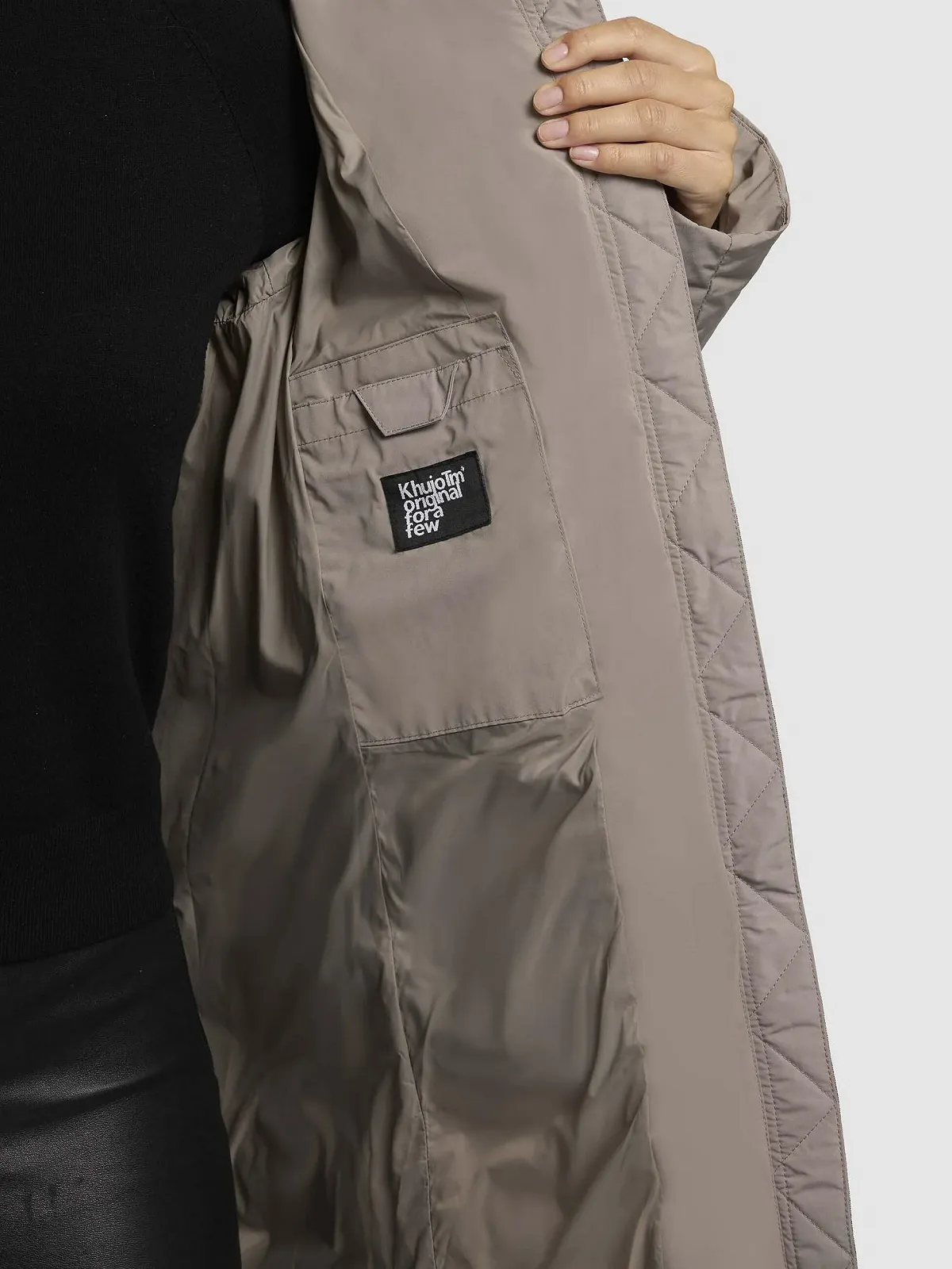 Пальто Khujo Mikia Жіноче Чорний, фото №3