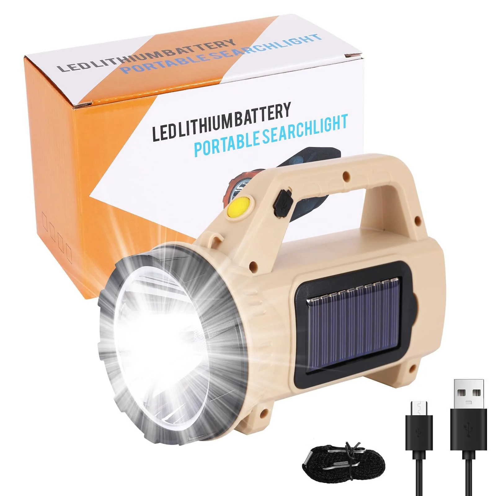 Сонячний LED ліхтар з USB, сонячний ліхтар з акумулятором 1200 mAh, 3 режими, портативний, водонепроникний для риболовлі, активного відпочинку, кемпінгу, фото №9