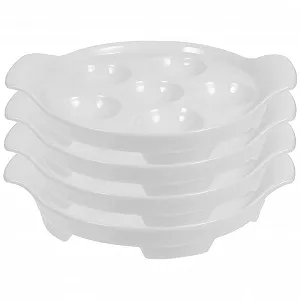 Форма для запекания улиток TOYANDONA 4 шт. керамическая термостойкая с ручками - Фото 1