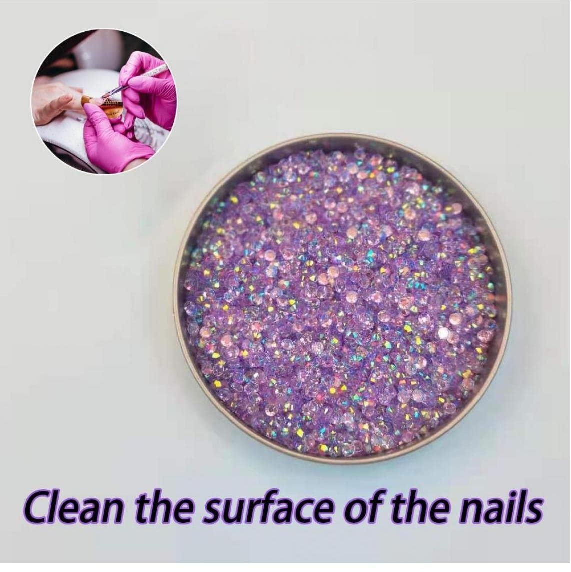 Стрази для нігтів 2-5 мм, 2000 шт., фото №5