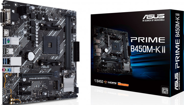 Материнская плата Asus Prime B450M-K II sAM4, mATX, 2xDDR4,AMD PCI-Ex16, фото №5