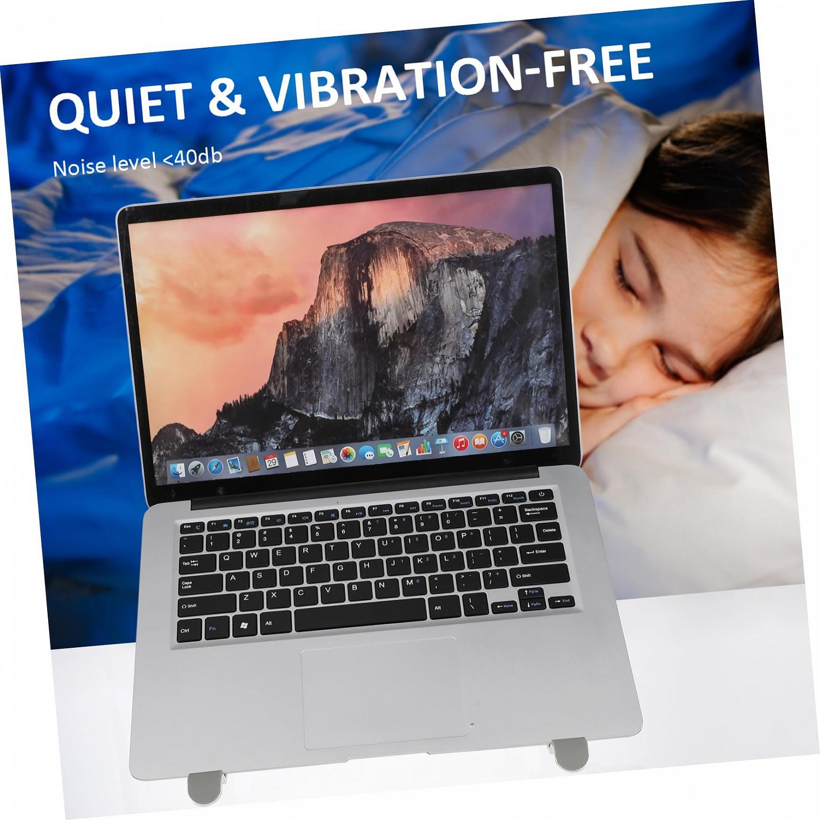 Охлаждающая подставка для ноутбука Vaguelly Алюминиевый сплав Серебристый, фото №3