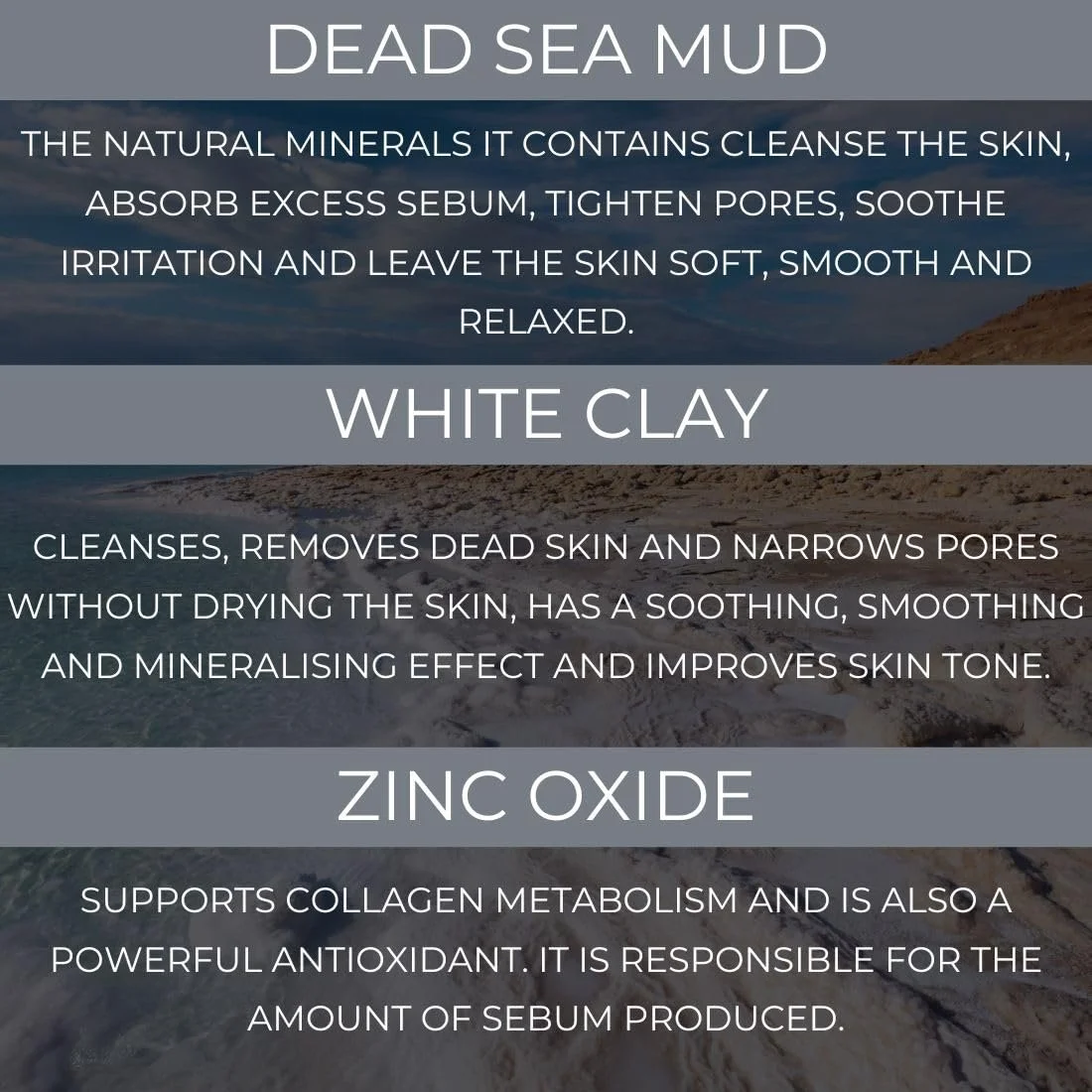 Маска для лица Грязь Мертвого моря BINGOSPA с каолином и цинком для жирной кожи, от загрязнений, черных точек, акне, прыщей и себореи, 150 г, фото №2