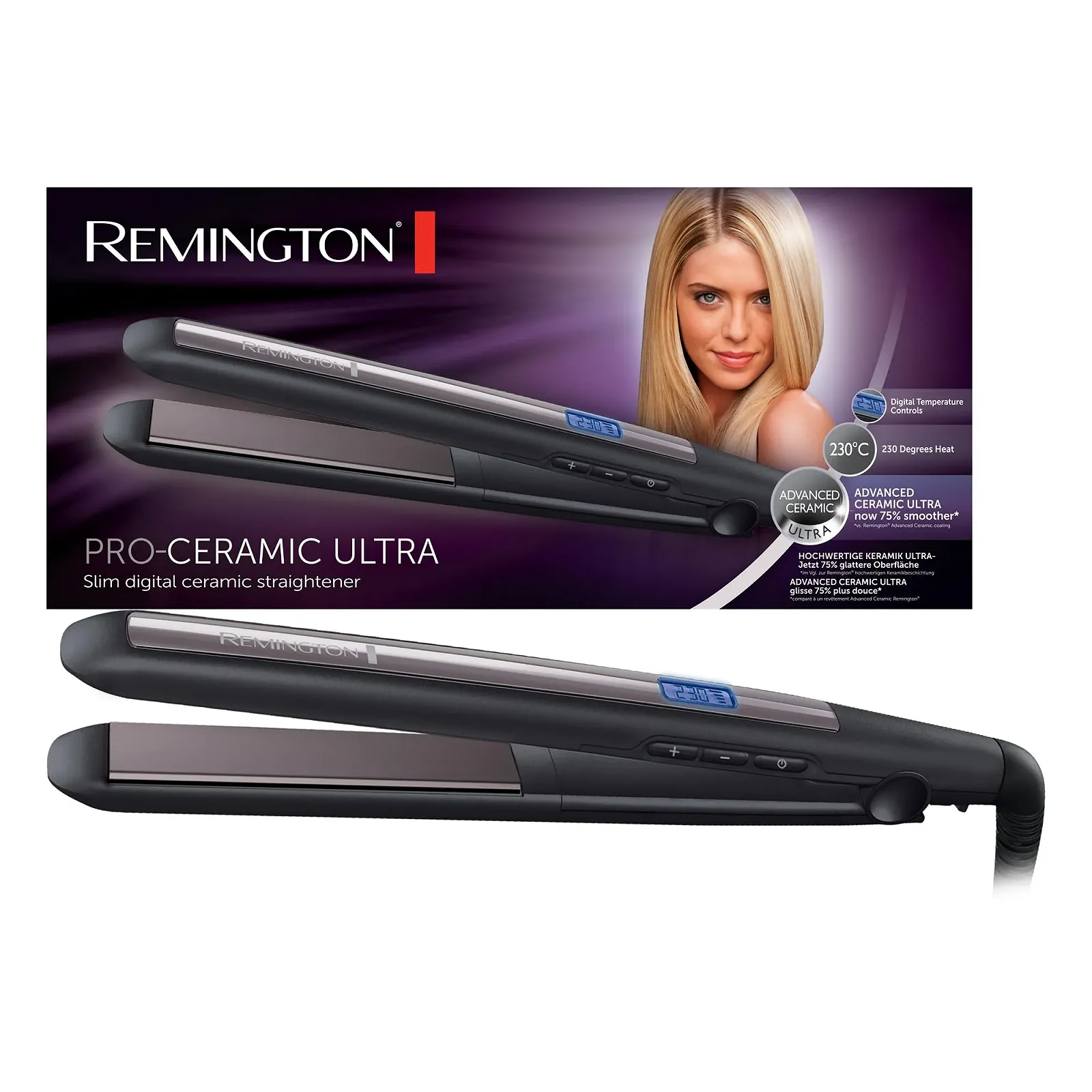 Выпрямитель для волос Remington PRO Ceramic S5505 Керамическое покрытие 110 мм 150-230 °С, фото №1 Выпрямитель для волос Remington PRO Ceramic S5505 Керамическое покрытие 110 мм 150-230 °С, фото №1