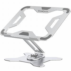 Подставка для ноутбука Teskyer с вращением на 360
Регулируемая подставка для ноутбука, алюминиевый сплав, регулируемая по высоте, совместима с ноутбуками 10-14 дюймов, серебристая - Фото 1