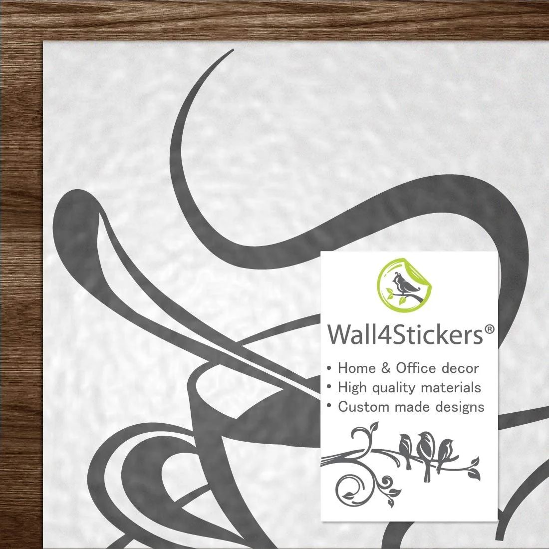 Наклейка на стену 2 чашки Кофе и Чай самоклеящаяся 220 x 290 мм Черный, фото №6