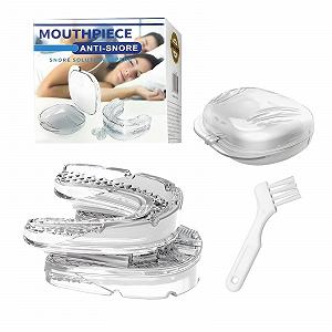 Капа від хропіння, багаторазова, регульована, унісекс, підходить для різних форм рота, з щіткою для брекетів і коробкою для зберігання - Фото 1