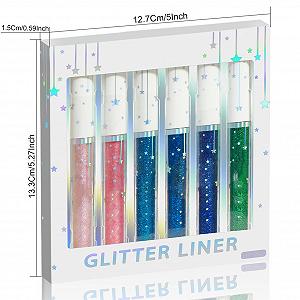 Рідка Підводка для очей з блискітками Anwe, блискуча, водостійка, стійка ціна на synthetic.ua - Фото 1 Рідка Підводка для очей з блискітками Anwe, блискуча, водостійка, стійка synthetic.ua - Фото 1