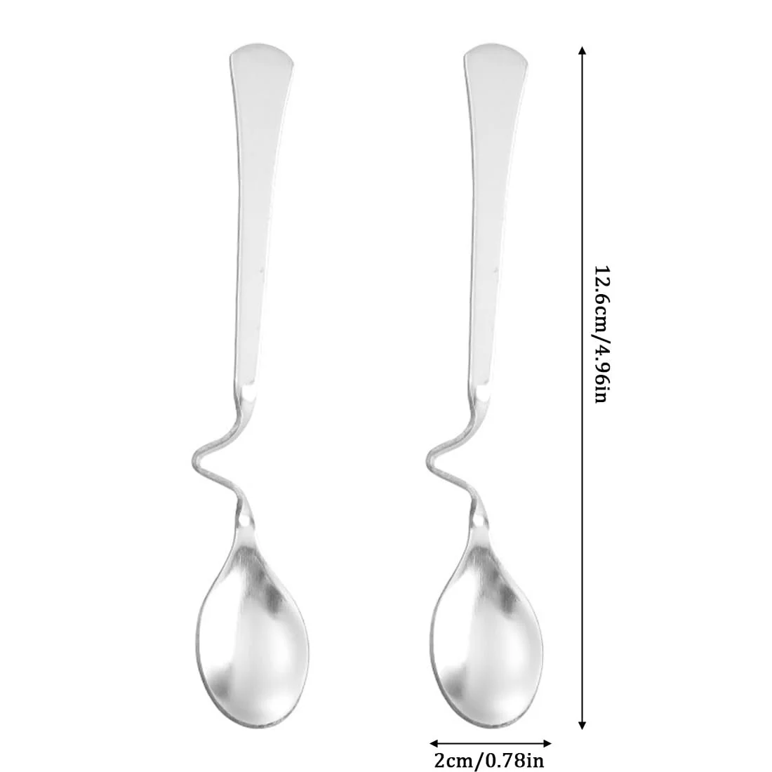 Ложка для меду з довгою ручкою WUSJCOF, нержавіюча сталь, набір 2 шт., фото №2 Ложка для меду з довгою ручкою WUSJCOF, нержавіюча сталь, набір 2 шт., фото №2