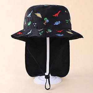 Кепка детская Glücksvogel с защитой шеи хлопковая UPF 50 летняя складная synthetic.ua - Фото 1