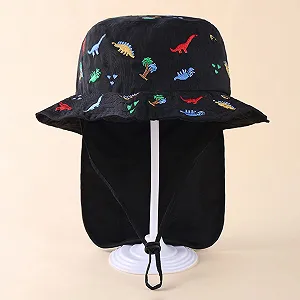 Кепка детская Glücksvogel с защитой шеи хлопковая UPF 50 летняя складная synthetic.ua - Фото 1