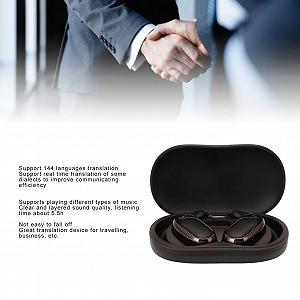 Наушники-переводчики Cocoarm 5.4 Wireless, поддержка 144 языков, черный synthetic.ua - Фото 1