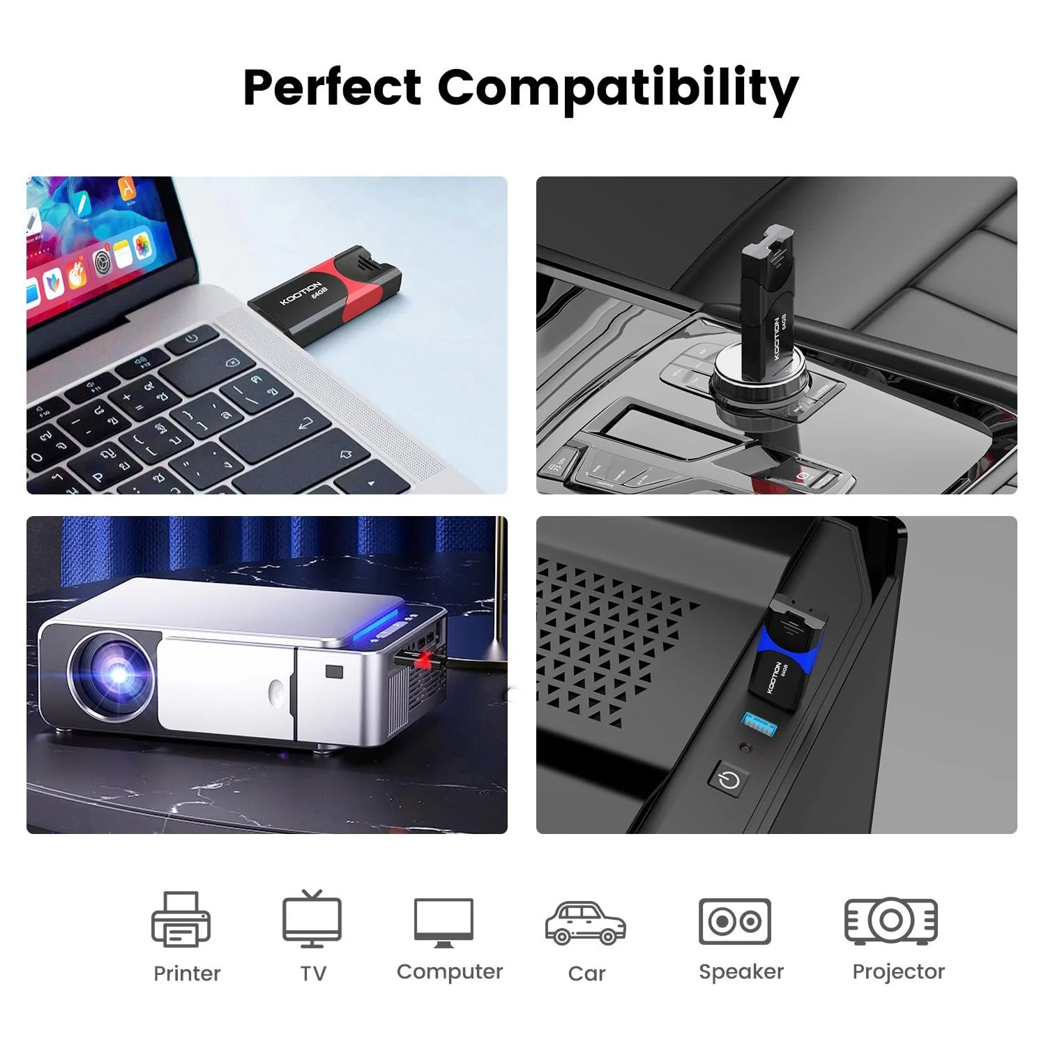 Набір USB-флеш-накопичувачів KOOTION 64 GB 3 шт. USB 3.0 USB C Retractable, фото №6