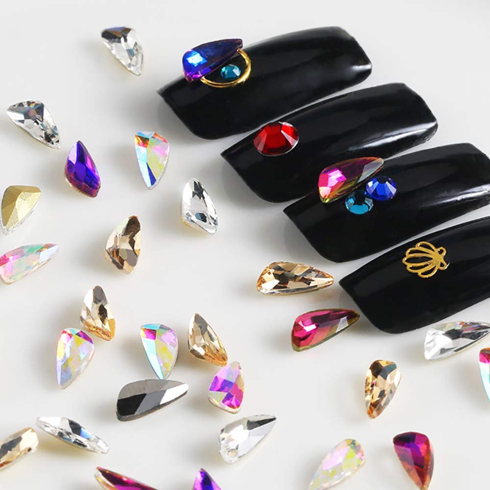 Стразы Плоские Кристаллы Бриллиант для рукоделия Ногти Лицо Искусство Одежда Обувь Сумки DIY 100 штук Светло-голубой, фото №2