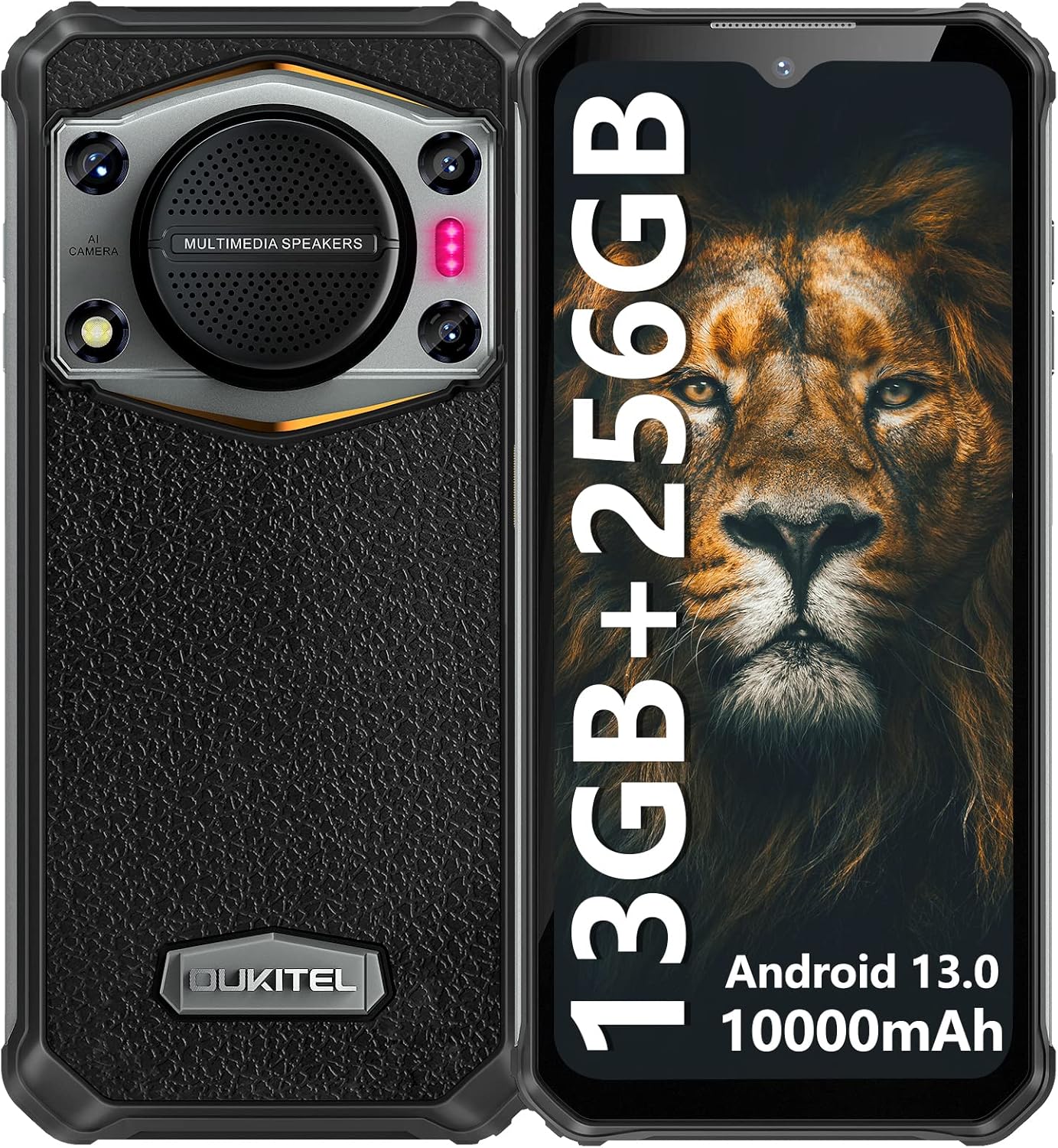 Смартфон 6.58" OUKITEL WP22 8/256Gb 4G 2-SIM NFC 48/16Мп 8 ядер Android 13 Black, фото №1 Смартфон 6.58" OUKITEL WP22 8/256Gb 4G 2-SIM NFC 48/16Мп 8 ядер Android 13 Black, фото №1