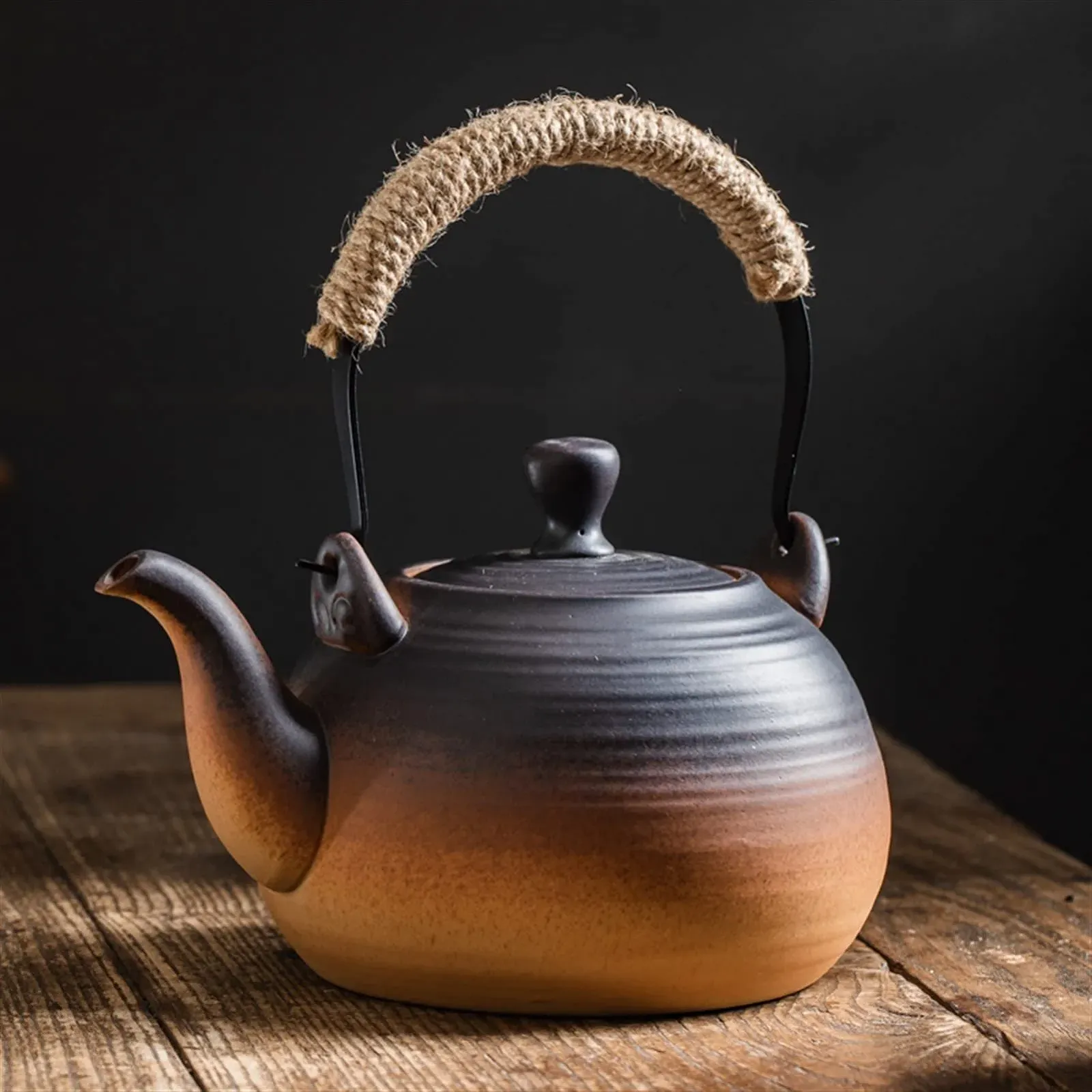 Чайник WAOCEO Керамічний 1000 мл з ручкою для відкритого вогню з фільтром, фото №8 Чайник WAOCEO Керамічний 1000 мл з ручкою для відкритого вогню з фільтром, фото №8