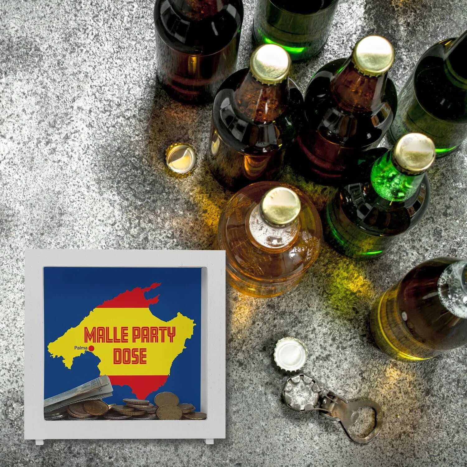 Скарбничка-рамка Malle Party Дерев'яна Майорка різнокольорова, фото №5