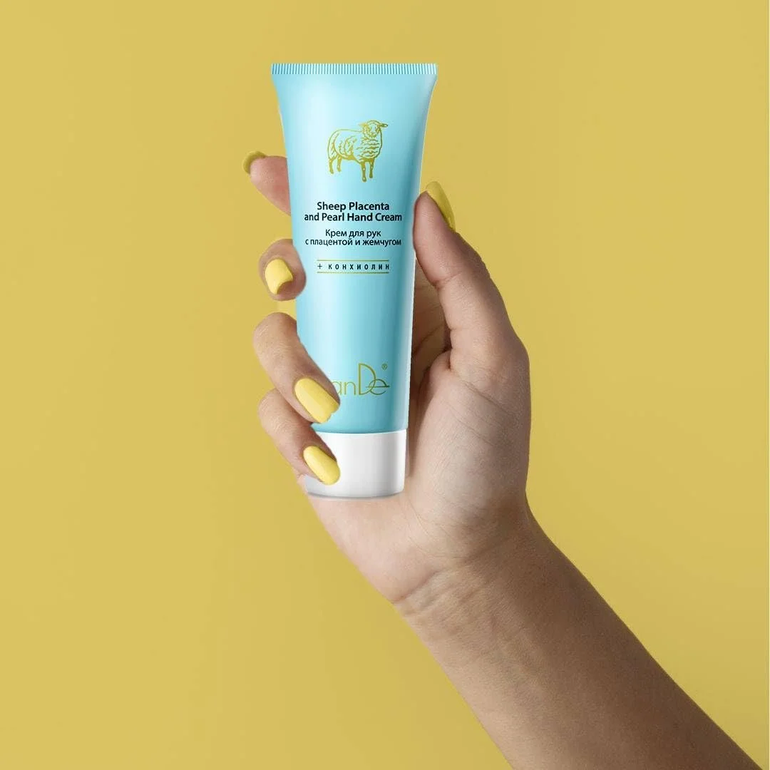 Крем для рук TianDe з плацентою та перлами 80 г, фото №2