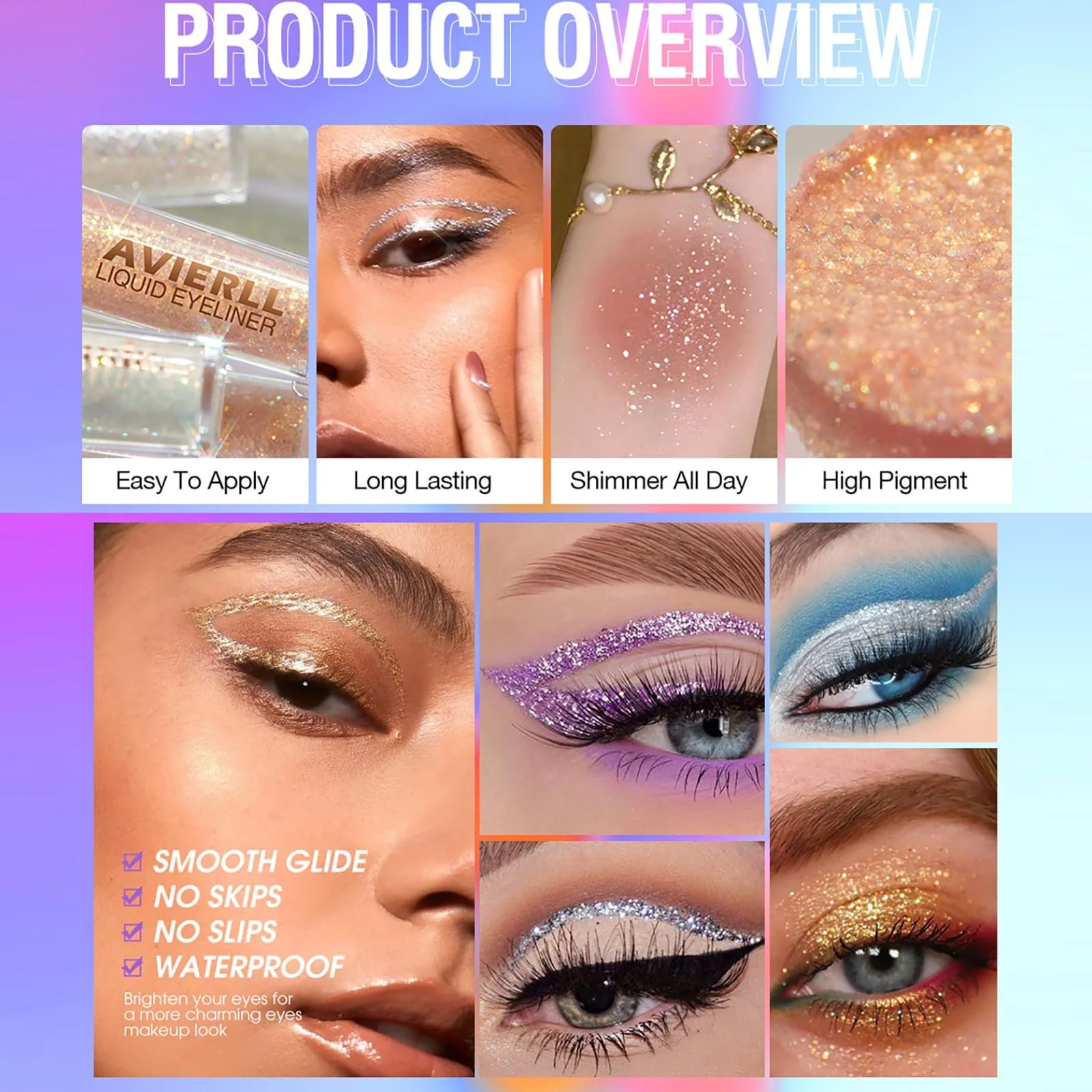 Жидкие тени для век Welhammsae 8 цветов Металлические блестящие Водостойкие, фото №3 Жидкие тени для век Welhammsae 8 цветов Металлические блестящие Водостойкие, фото №3