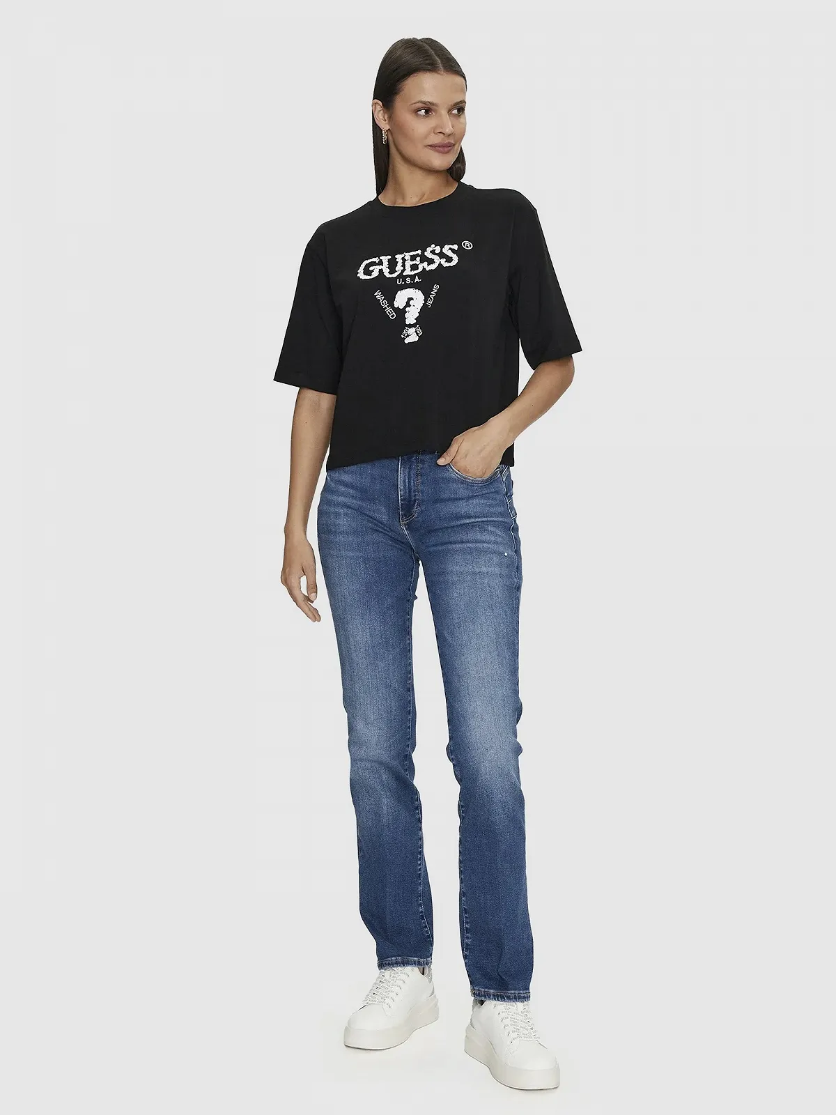 Женская футболка GUESS Underwear Черный - S, фото №5