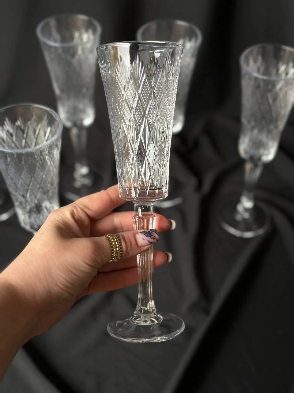 Бокали для шампанского 6 шт, фото №1